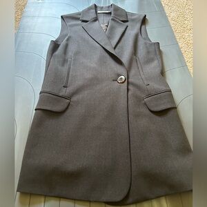 Protagonist women sleeveless wool blend blazer vest size 4